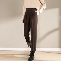 Mularsa delicately high waist display slim hair Haren pants woman 2022 spring new boot pants for sub-smoke tubes pants