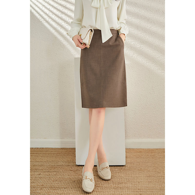 Mularsa curvety half-body dress 2022 spring new cover slim fit 100 lap workplace High waist a word dress