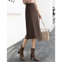 Mularsa Advanced Sensation Half Dress Woman 2022 Spring New Fashion 100 Hitch Fork Small Taller Waist A Word Dress