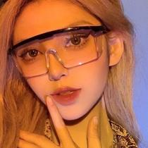 Goggles for women Korean version trendy riding wind-proof sand-proof pollen-proof droplet-proof Internet celebrity mens ins Water Splashing Festival transparent glasses