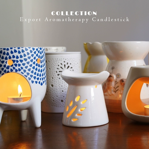 Экспорт скандинавской стиля керамическая ароматерапевтическая печь ниша с высокой подсветкой ароматерапе