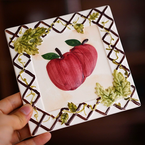 Старые товары искусственные ручные керамические блоки с тиснением окрашены вручную