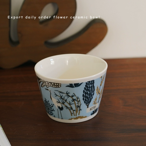 Красивая французская французская свежая 200 мл лауа -чашка иллюстрация Mori 3.5 -INCH Ceramic Bowl Salad Salad