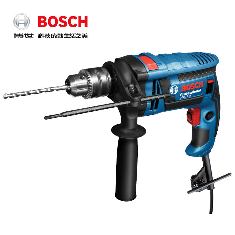 Original BOSCH Bosch GSB16RE dual-use positive and negative speed-adjustable impact drill electric drill multi-functional household electric drill