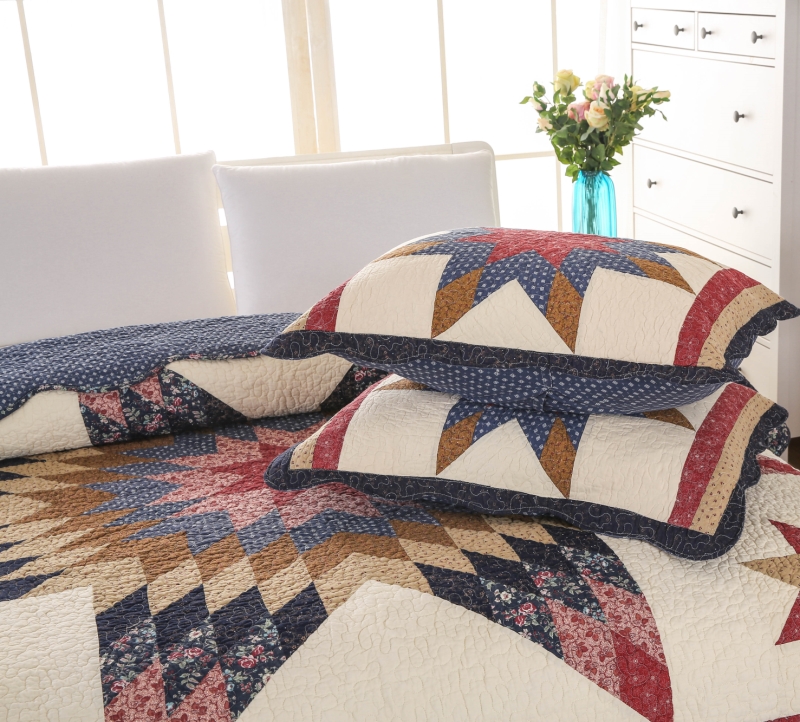 Mỹ mới thêu thêm bông dày lớn được chần bằng ba bộ ga trải giường bằng vải cotton mùa hè điều hòa không khí mát mẻ được ga giường màu trắng