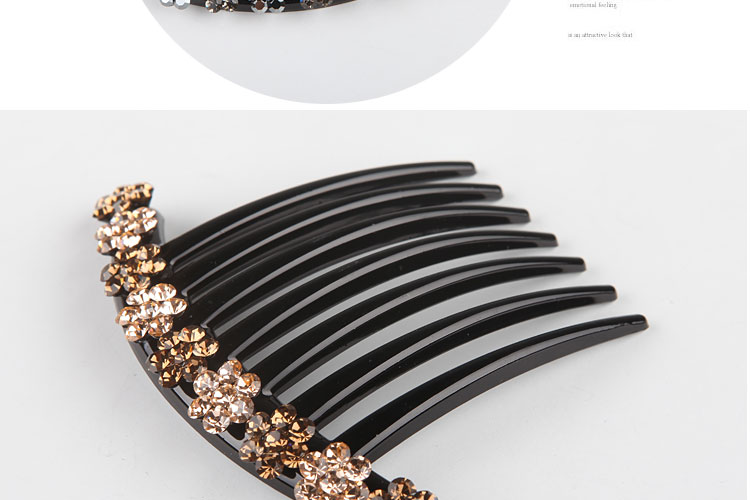Hàn Quốc lược chải tóc đơn giản rhinestone kẹp tóc kẹp tóc bangs lược hoa phụ kiện tóc phụ kiện tóc phụ kiện tóc kẹp tóc - Phụ kiện tóc băng đô