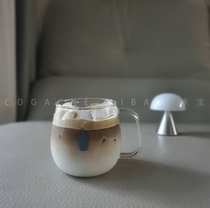 BLUE ARABICA BOTTLE small blue bottle holy water shop limited glass mug coffee cup 450ml