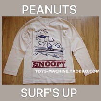 SNP0471 Peanuts Comic Surf SNOOPY SNOOPY Hand Seam Long Sleeve Short Sleeve T-shirt