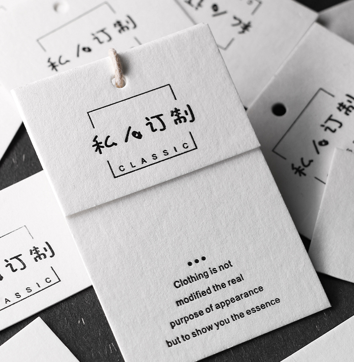 Tag custom clothing store Women's custom logo Clothing brand trademark label tag custom card custom