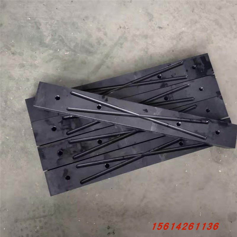 Self-lubricating black reinforced TMC insulated nylon slider with oil groove Backing plate Beige PA slats