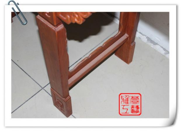 Gỗ đậm màu gỗ gụ dày bằng gỗ gụ trường hợp ngồi xổm trong trường hợp của ngôi đền Shentai cho bàn cho hiên nhà - Bàn / Bàn bàn ghế gỗ
