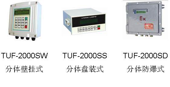 TUF-2000SW two-piece wall-mounted ultrasonic flowmeter External clip-on small and medium-sized monitor meter