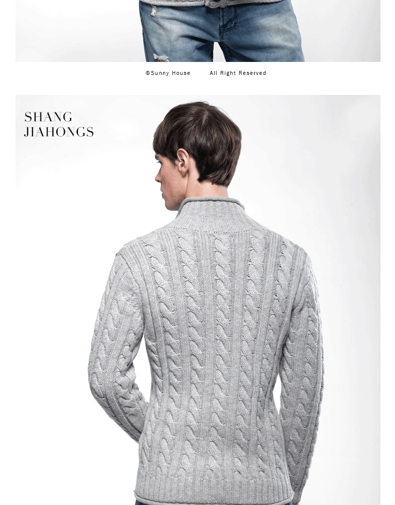 Áo len kim dày mới xoắn nam áo len đan áo len nam áo len - Cardigan áo gile len cho nam