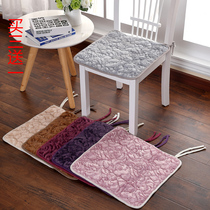 Winter plush chair cushion thick solid color cushion stool cushion stool cushion seat cushion office boss chair student cushion