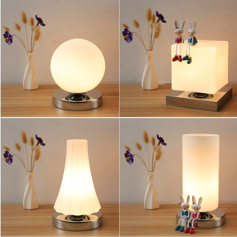 touch sensing small table light bed head lamp remote control adjustable light girl small night light bedroom wireless charging cozy LED