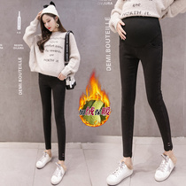 6502 pregnant woman plus suede small leggings winter thickened warm beating underpants Toabdominal pants small leggings wearing casual boarder