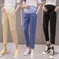 Pregnant women pants spring and summer thin leggings summer outside wear ankle-length pants summer loose shorts casual pants summer wear