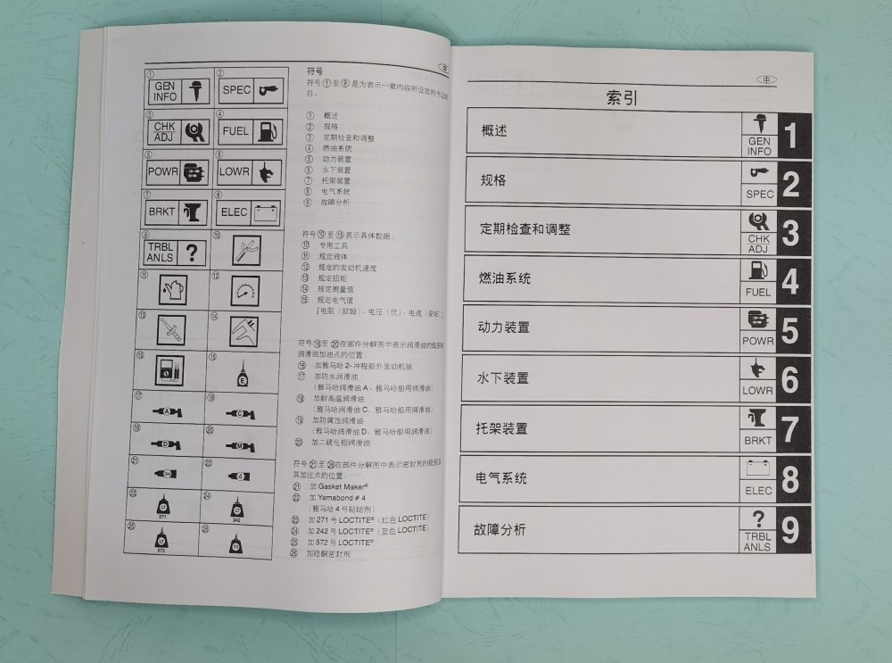 YAMAHA Yamaha 40 Pizza Outer Machine Repair Manual Yamaha Boat External Machine Use Manual-Taobao