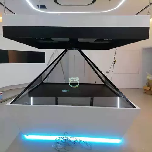 270/360 градусов Голографический скользящий шкаф 3D Pyramid 180 Интерактивный сенсорный прозрачный экран фантомная визуализация