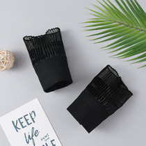 Korean version of love ice sleeve wind wind wind hand bowl sleeve lace autumn winter mu summer warm knit sweater gloves false sleeves black