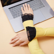 Lace fake sleeves Korean version of the new style shade fake sleeve sleeve shirt sweatshirt decoration cufflinks fashion sweater sleeve sleeve cuffs