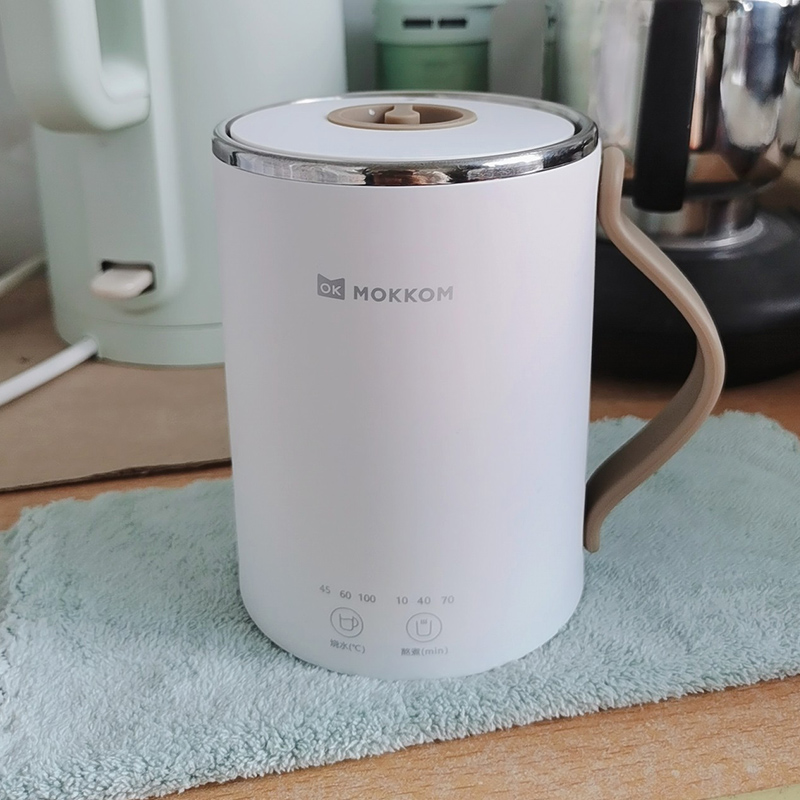 mokkom grinders electric heat burning kettle portable home travel hostel students small power mini-health cup