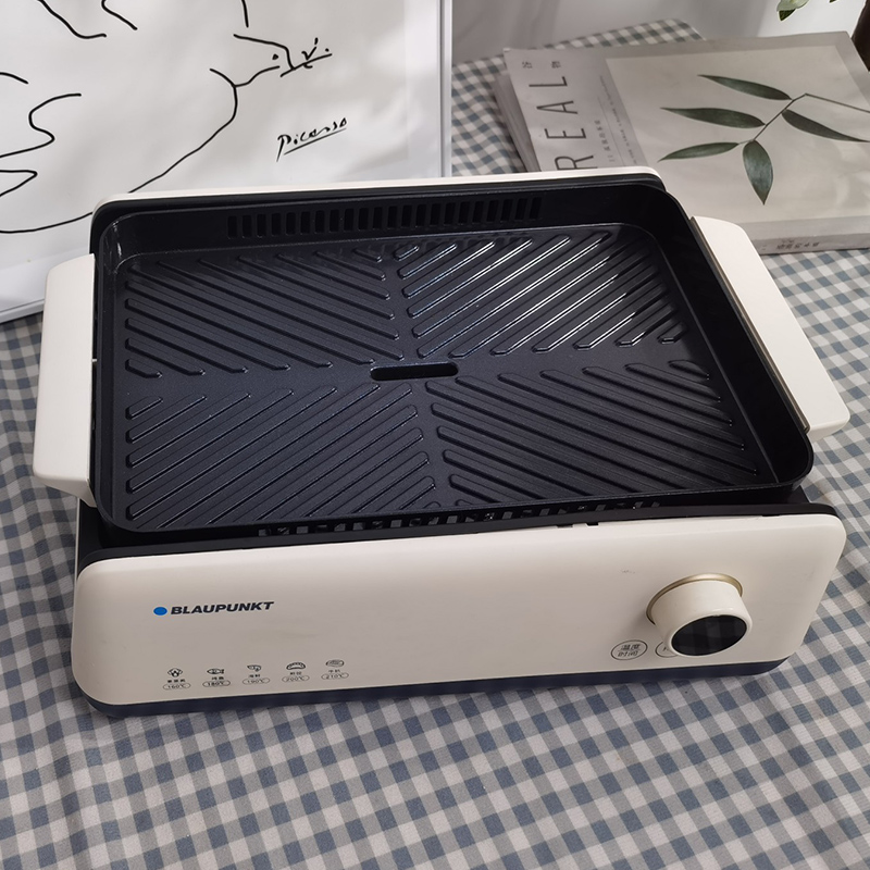 German Blue Treasure Barbecue Grill Home Smoke-free Electric Oven Grill Pan Electric Grilled Pan Roast Meat Machine Mesh Red Korean Grilled Meat Pan