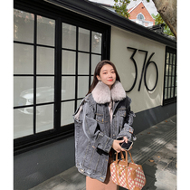 CC fur Cowboy Highlight Pike 2020 new fox fur coat autumn winter fur coat women