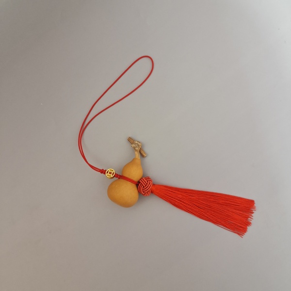 Natural Small Calabash Ornament Pendant Gift Home Feng Shui Living Room Decoration House Blessing and Fortune Drawing Safe Car Hanging Bag Hanging