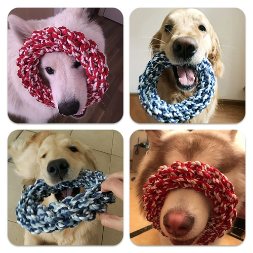 Dog Knot Toys Golden Mao Laduo Husic Pet Dog Смнилующие зубы, кусая игрушки Big Dog Interactive Toys