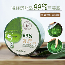 South Korea THE SAEM Dixian Jeju Island 99% aloe gel 300ml hydrating and moisturizing sedative repair