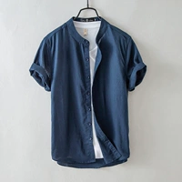 Японская рубашка, китайский стиль, большой размер, из хлопка и льна