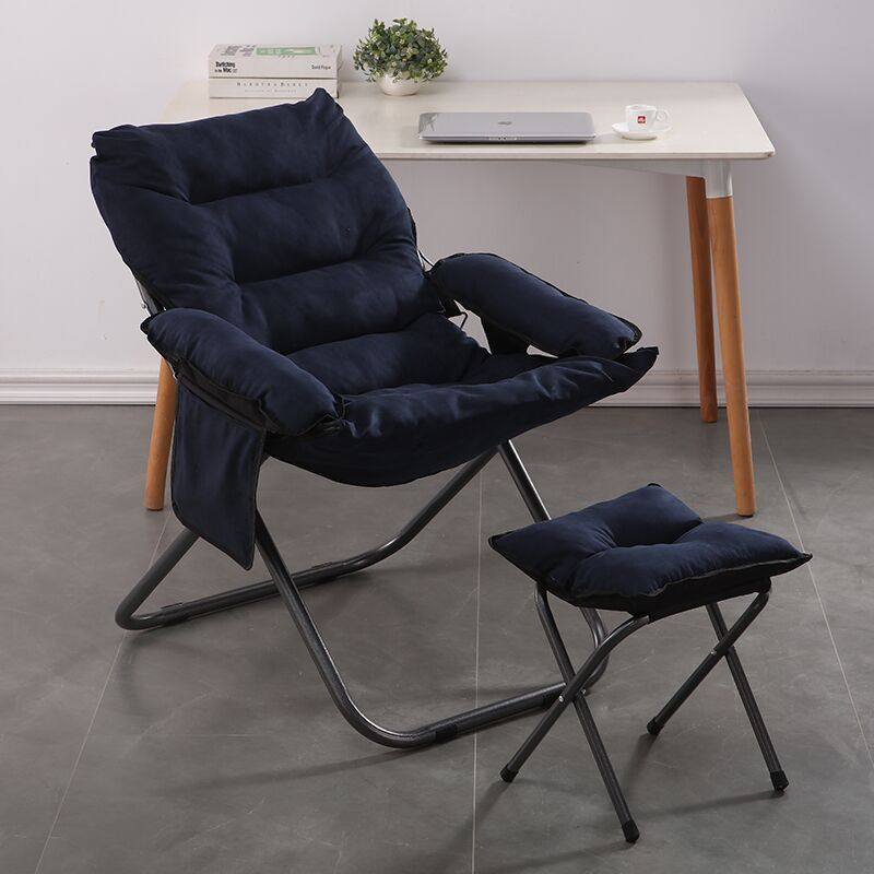 Lazy sofa can lie down and sleep student dormitory balcony leisure chair folding home bedroom single back reclining chair