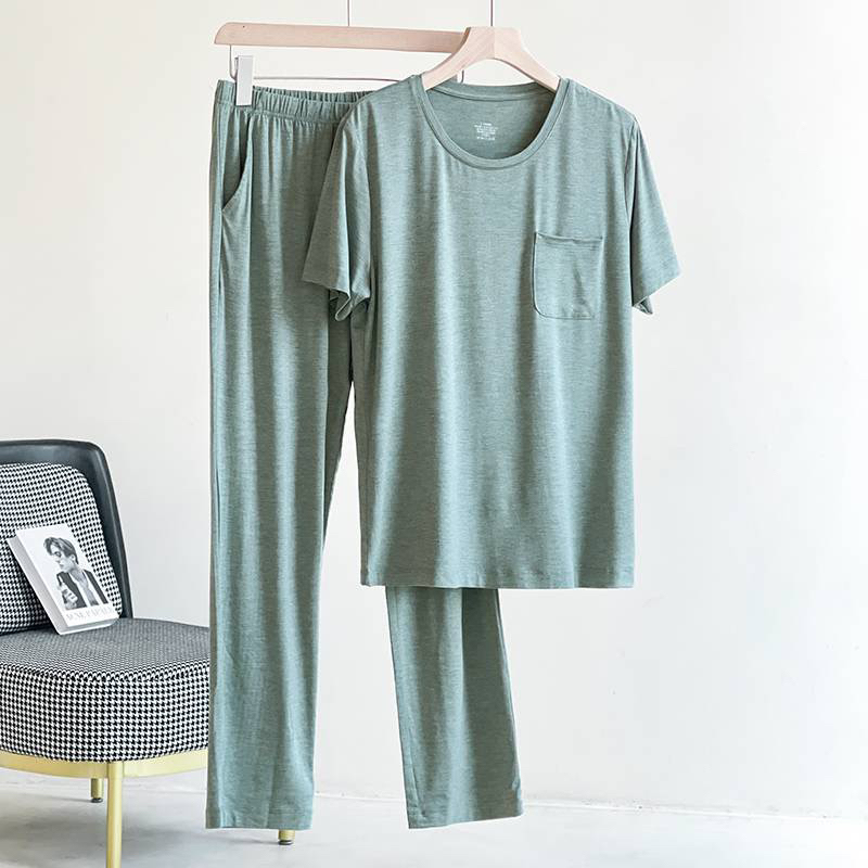 【Full Quality Inspection】Big Brand Oem Men's Cashmere Protein Homewear Set, Style No. 5, 026C002069