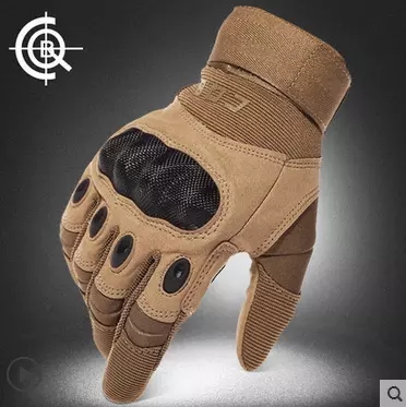 Cqb outdoor riding gloves semi-full finger tactical gloves fighting gloves non-slip mountain climbing combat gloves men
