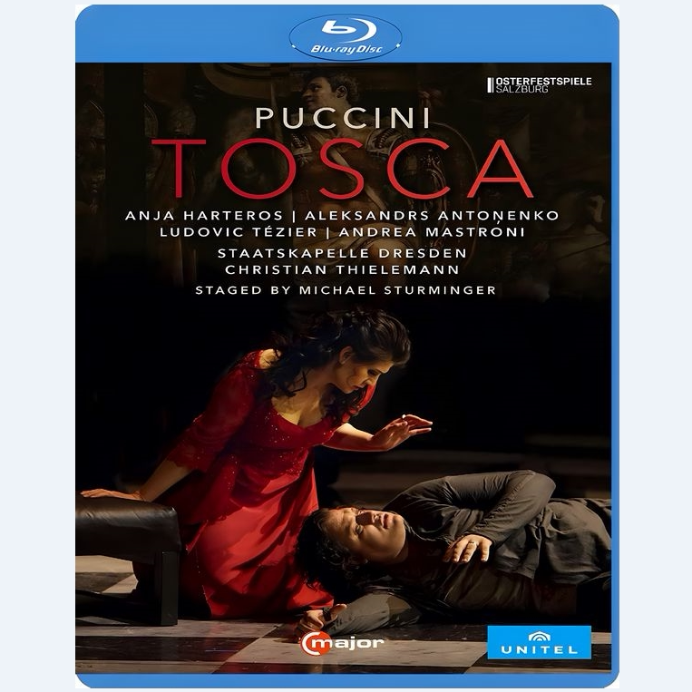 Puccini's Opera: Tosca Anja/Tchierie/Tellmann/Salzburg/2018 Blu-Ray with Chinese Subtitles