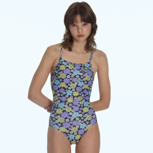 彤彤 Сексуальный спортивный купальник, в корейском стиле, по фигуре, цветочный принт