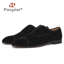 European and American style imported velvet mens velvet loafers red shoes set foot loafers wedding banquet with dress shoes