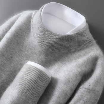 Half turtleneck solid color loose sweater base shirt Half turtleneck solid color loose sweater base shirt