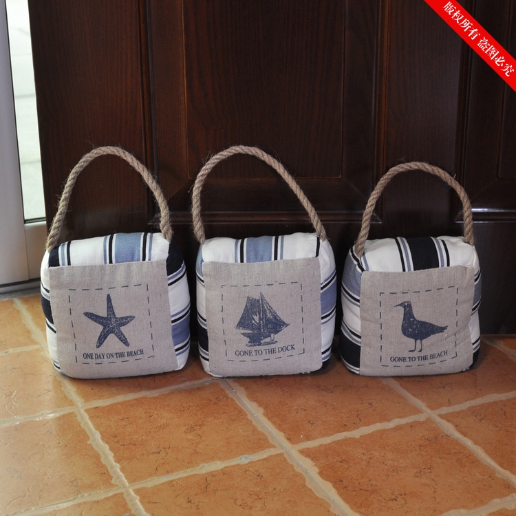Mediterranean style home accessories, windproof and anti-collision, door stopper, fabric door stopper, creative door stopper