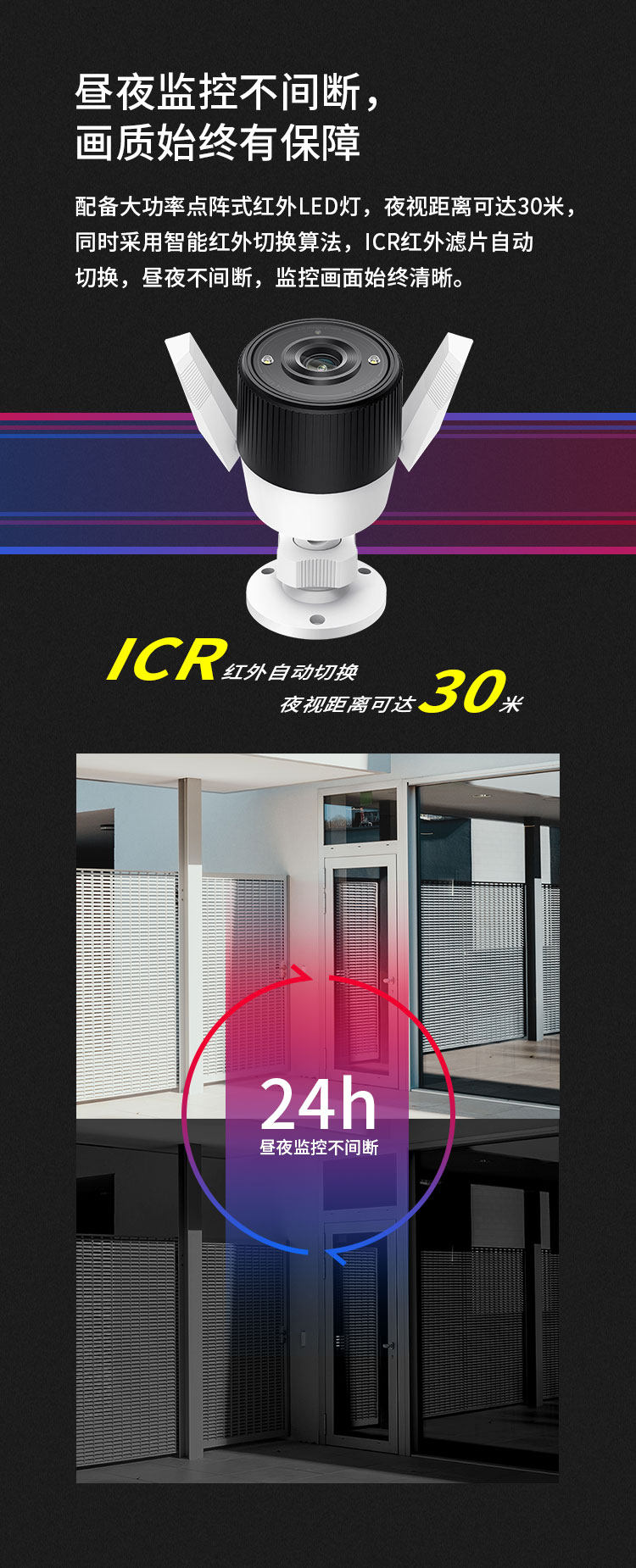 Сетевая IP камера 水星网络摄像头无线wifi监控器 家用室内室外防雨手机远程1080p高清声光报警户外防水夜视 mipc271 MERCURY