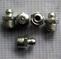 Inch grease nipple iron material straight 2 minutes PT1 4 straight-through pressure oil cup yellow inch grease nipple