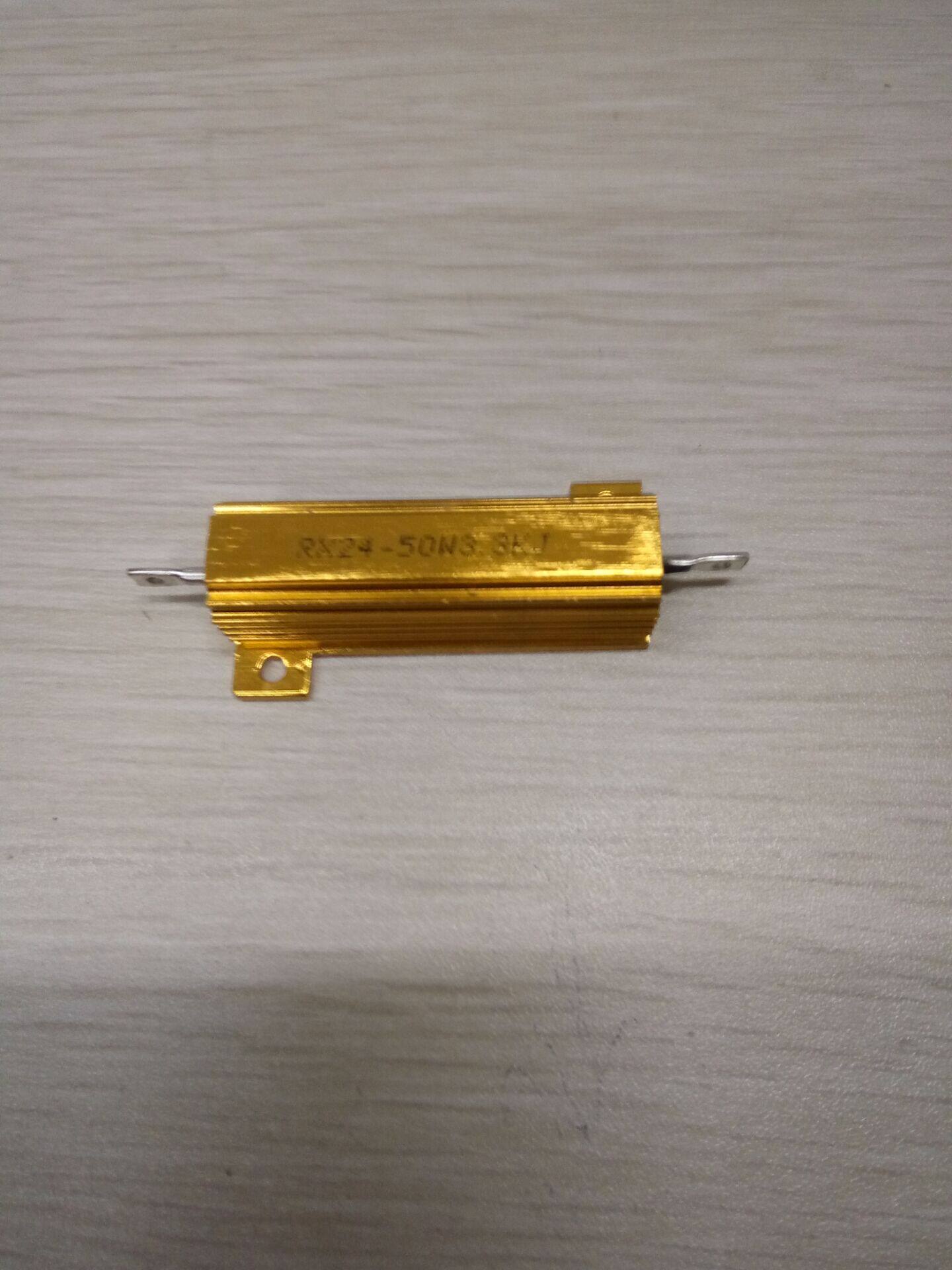 Gold aluminum shell wire wound resistor RXG RX24-50W 3 3K 3 3K ohm 3 3KΩ J