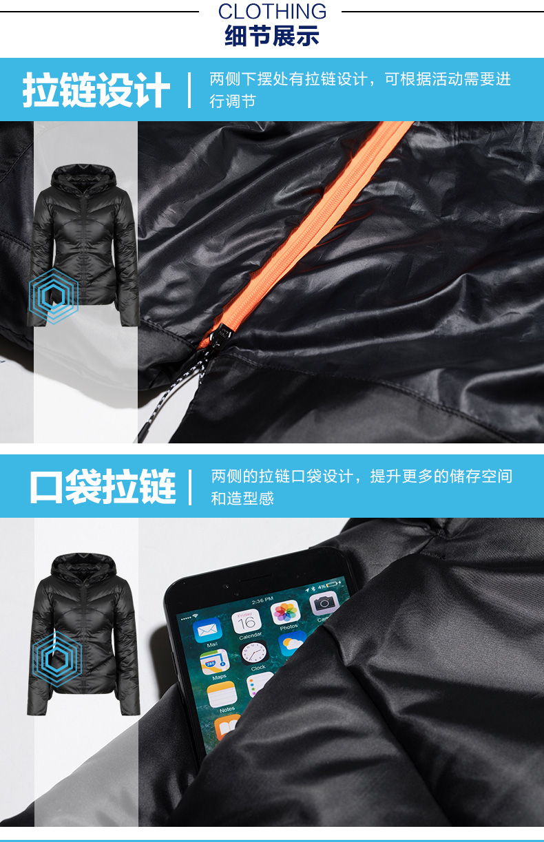 Màu sắc phù hợp với phụ nữ của ASICS yasehi xuống áo khoác ấm 2032A058-001 - Thể thao xuống áo khoác áo phao nike chính hãng
