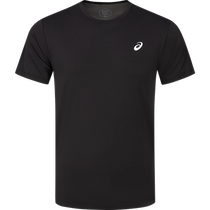 ASICS new summer sports T-shirt mens round neck pullover elastic moisture-absorbent quick-drying running short-sleeved T-shirt