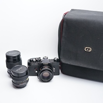 One machine 3 mirrors large complete set of porst All Black film SLR camera 50 35 135mm lens film normal