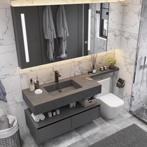 Rock plate integrated bench basin Baths cabinet Composition Nordic toilet toilet table top extension Changle bathroom cabinet Handwashing basin