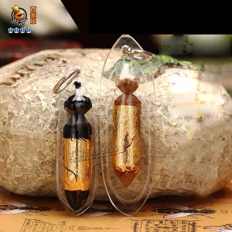 Thai Buddha Genuine Handicraft Brand Power Mine Wood Carving Pendant 2557 Baccarat Fotai Pavilion