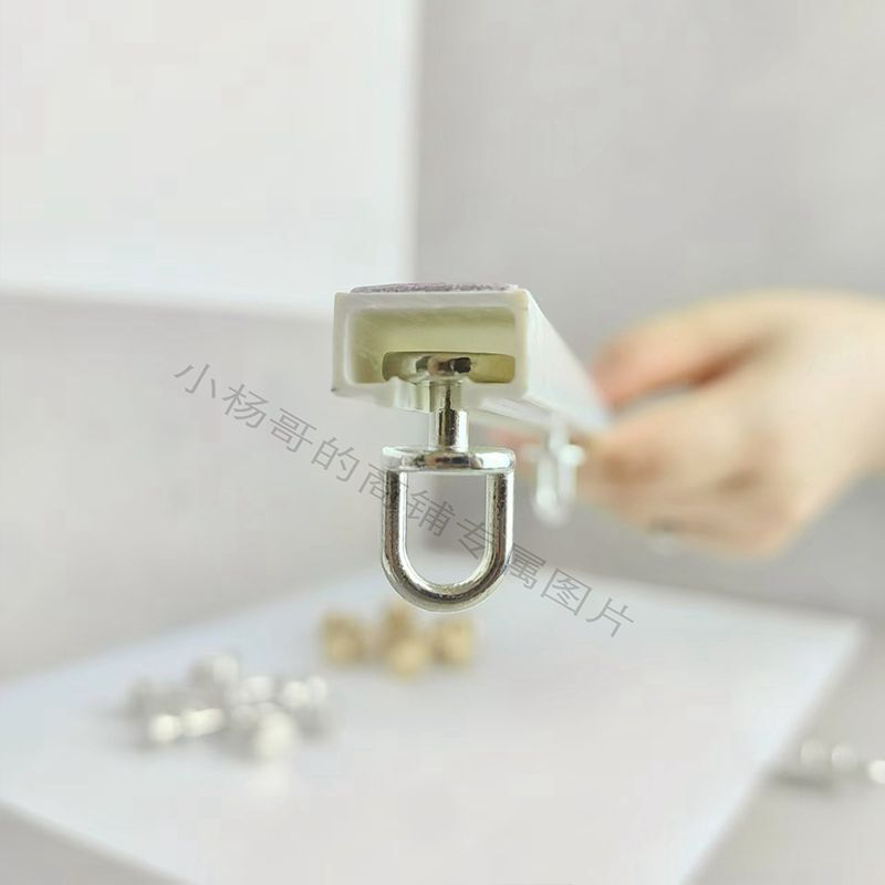 Stainless Steel Sunshade Metal Curtain Track Pulley Old-Style Track Metal Roller Wheel Buckle Hook Hanger