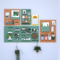 Color hole board accessories Non-silent collection house Nordic shelf ins wind wall partition free perforation storage and finishing